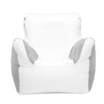 As a boat owner, I recommend this white waterproof Arm chair bean bag for marine use —ideal comfort for boating trips. marine bean bag
