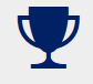 as a boat owner, i love this dark blue trophy icon on light gray, echoing the comfort and durability of ocean-tamer marine bean bags. marine bean bag